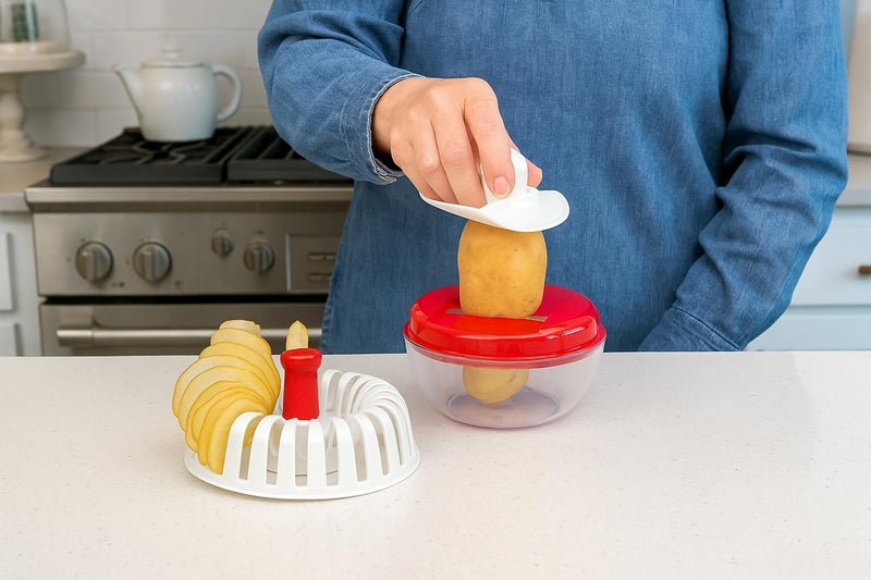 Home Style Dependable Industries Inc. Essentials Microwave Oven Potato Chip Rack Maker: Oil-Free, Crisp Chips Every Time - Instructions Included - Image 2